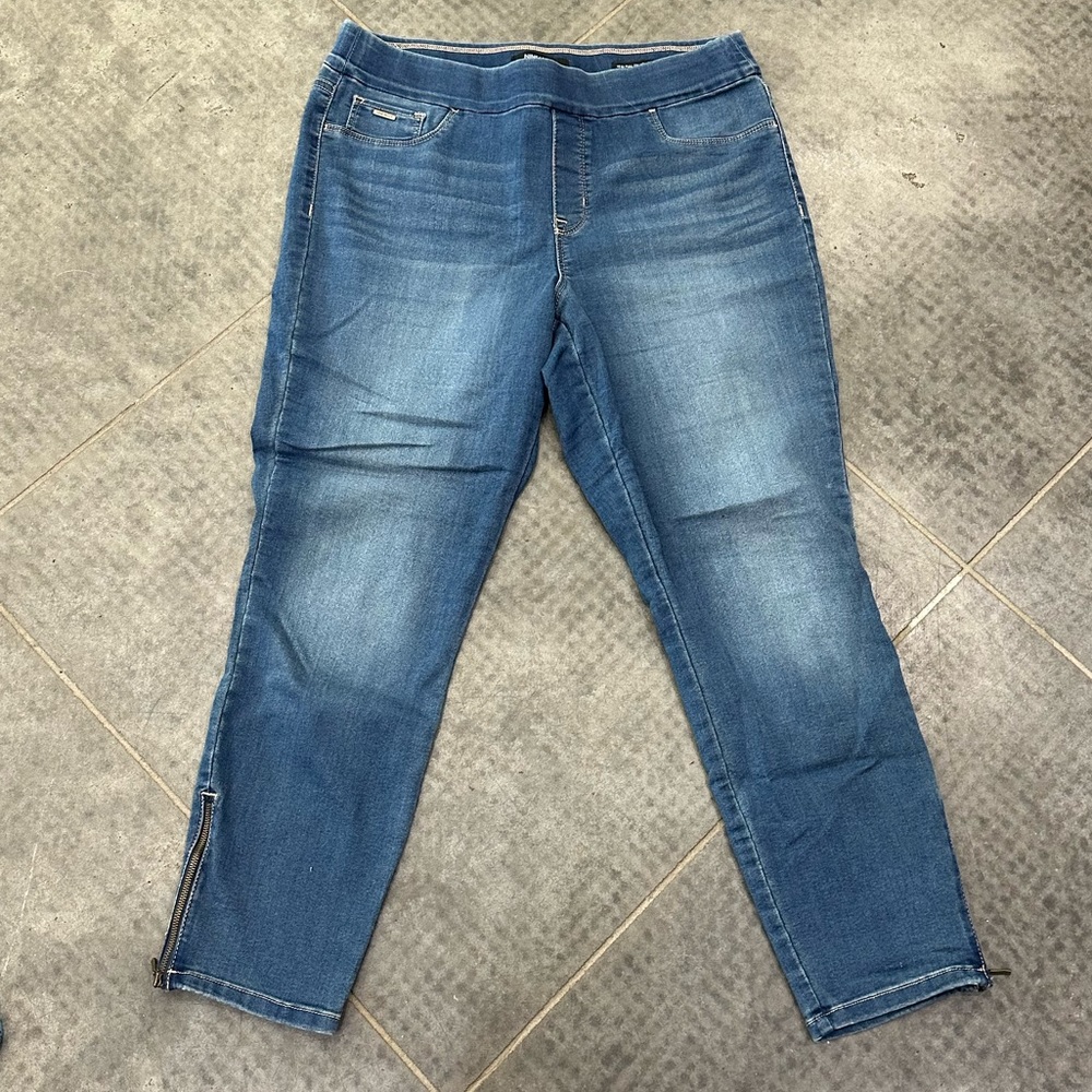 Nine West Skinny Pull On Ankle Crop Jeans 10